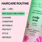 Pacifica Scalp Love Rosemary Mint Serum - Dry, Flaky, and Itchy Scalp Serum, Hydrating, Moisturizing, and Calming Treatment Formulated with Witch Hazel, Vegan and Cruelty-Free - 2 Fl Oz