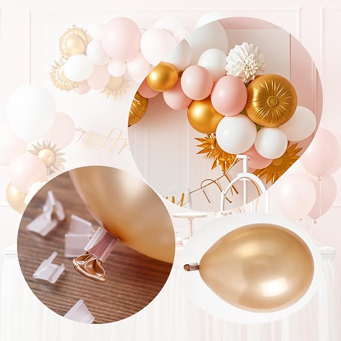 200PCS V-Shaped Transparent Plastic Balloon Clips - Image 4