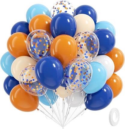 BAUANOOY Blue and Orange Balloons by BAUANOOY