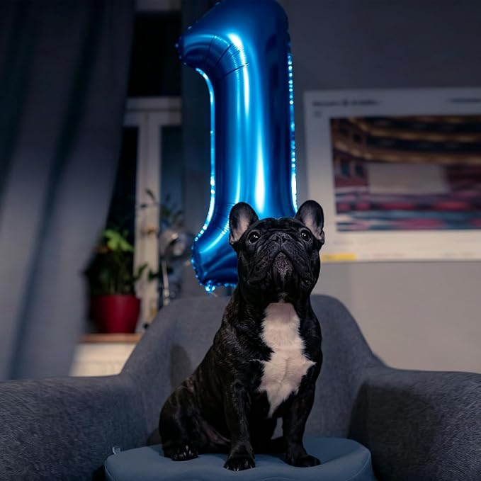 40 Inch Navy Blue Number 8 Foil Balloon - Image 2