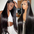 Lemoda SKINLIKE Real HD Lace Wigs 210% Density Straight 13x4 Full Lace Frontal Wigs 15A Brazilian Straight Virgin Human Hair Lace Front Wig 20inch Invisible 0.1mm Ultra-thin Frayed Ends Tiny Knots