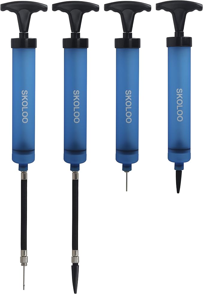 SKOLOO 10" Portable Hand Air Ball Pump Inflator Kit - Image 9