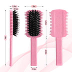 Curl Defining Brush Pink, Volume Curly Hair Brush for Effortlessly Detangling Shaping and Styling Women's Curls, Waves & Coils, Curly Hair Products, Reduce Frizz