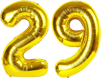 29 Balloon 40 inch Gold Number Balloons by Enyeopd
