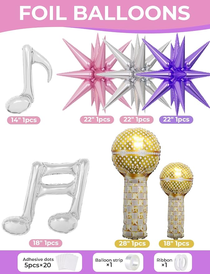 Pink and Purple Balloon Garland Arch Kit，Birthday Party Decor | 144 PCS Purple - Image 3
