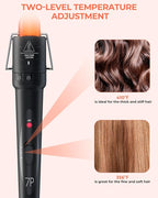 7 in 1 Curling Wand Set: Ohuhu Curling Iron Wand 7Pcs 0.35 to 1.25 Inch Interchangeable Ceramic Barrel Heat Protective Glove 2 Clips Dual Voltage Hair Curler Girl Women Mother Christmas Gift Black