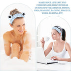 Jowmoy Blue color Frog Eye Elastic Headband - Versatile for Spa, Skincare, Makeup, Face Wash, Fun Gift for Women (1 Pack)