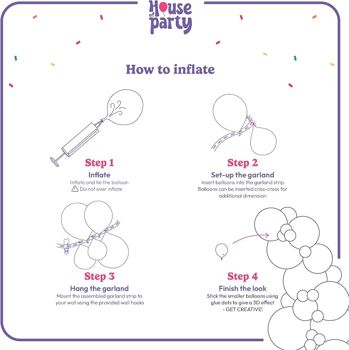 HOUSE OF PARTY Pastel Rainbow Balloons-140 Pcs, Pastel Color Balloons | Pastel - Image 4