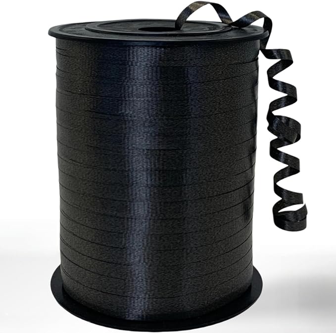 Black Ribbon Curling, 500 Yards Balloon String Ribbons Crafts Gift Wrapping | by Winjeto