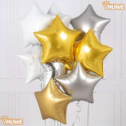 Gold Star Balloons 18 Inch - Image 8