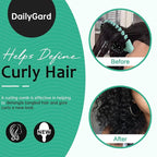 Curly Hair Brush Set,Curl Defining Brush for Curly Hair,Trident Handle Design,Detangling & Shaping & Defining Curls for Women and Girls,Wet or Dry Hair(Green)