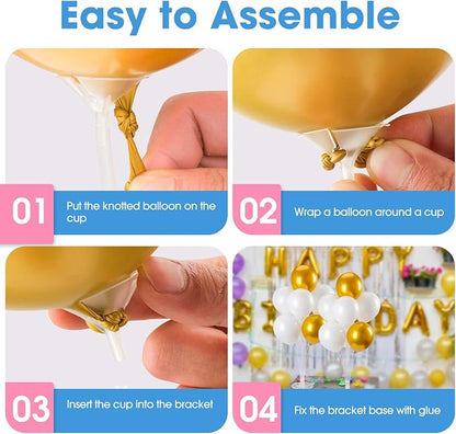Voircoloria 9 Sets Balloon Stand Kits, Balloon Sticks Holder - Image 5