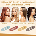 Small Flat Hair Clips for Women Lay Down Clips for Thin Hair Accessories 2.16 Inch 8pack