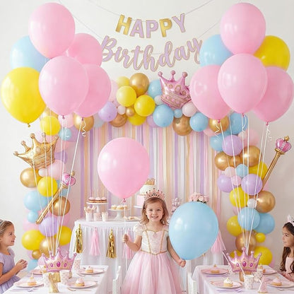 LovesTown 15PCS Pink Party Balloons, 18inch Latex Balloons Garland Arch Kit - Image 2
