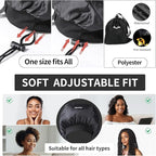 Hooded Hair Dryer， Ideal Hair Diffuser for Curly Hair， Your Ultimate Solution - Spacious Capacity Blow Dryer Cap for Rapid Styling of Curls（Size Medium）