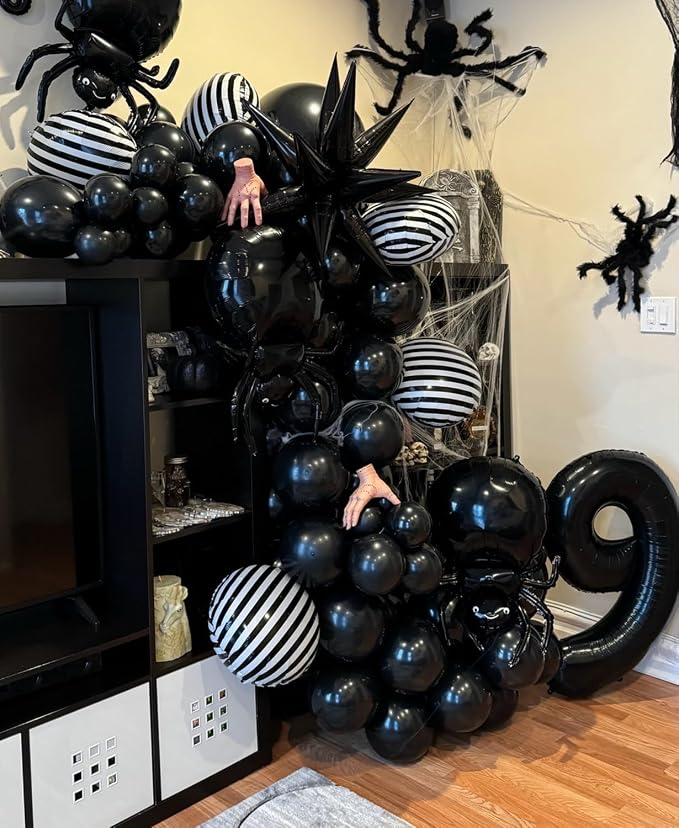 40 inch Number Balloon 0-9 Black Large Number 4 Balloons, Digital Balloons - Image 4