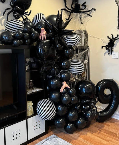 40 inch Number Balloon 0-9 Black Large Number 4 Balloons, Digital Balloons - Image 4