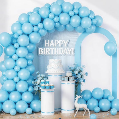 LOLStar Macaron Blue Balloons, 12 inch Latex | Graduation, Baby Shower - Image 4