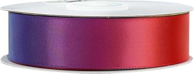 Satin Ribbon 1 inch Rainbow Ribbon Rainbow Satin Ribbons Neon Color Ribbons - Image 8