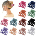 12Pcs Hair Clips for Women 1.8 Inch Small Claw Clips for Thin Hair Medium Hair Claw Clips for Thick Hair Accessories for Women Girls (Colorful)