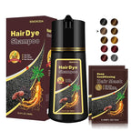 Light Brown Hair Dye Shampoo, Semi-Permanent Brown Hair Dye, Colors in Minutes, Instant Hair Color Shampoo for Women Men, Champu Para Pintar el Cabello, Champu Para Canas, Easy to Use 16.90 Fl Oz