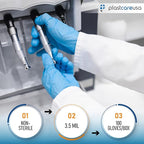 100 Nitrile Exam Gloves 3.5 Mil - Latex & Powder Free, Disposable Non-Sterile Protective Gloves By PlastCare