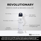 Simpler Hair Color for Men Kit for Full Gray Coverage - Ginger Men’s Hair Dye - Easy Hair or Beard Dye for 100% Gray Coverage - Ammonia Free Hair Color, Beard Coloring for Men