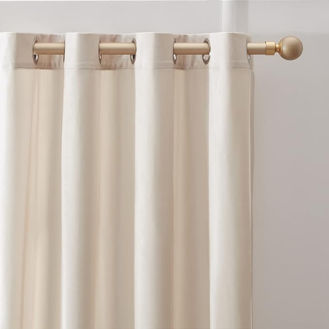 Luxury Cream Ivory Velvet Curtain Drapes - Image 2