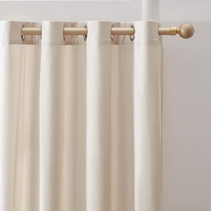 Luxury Cream Ivory Velvet Curtain Drapes - Image 2