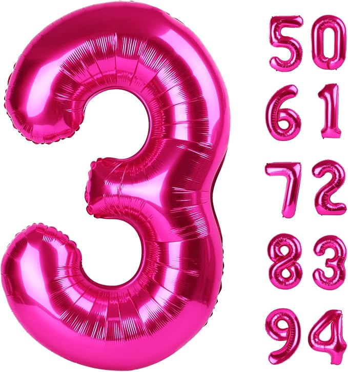 Hot Pink 3 Balloon by IWERP