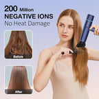 Ionic Hair Dryer with Diffuser and Concentrator, Professional Lightweight Quiet Blow Dryer, Powerful 1600 Watt Motor for Fast Drying and Straight & Wavy Hair, 3 Temps/2 Speeds, 6.56 Ft Cord, Blue