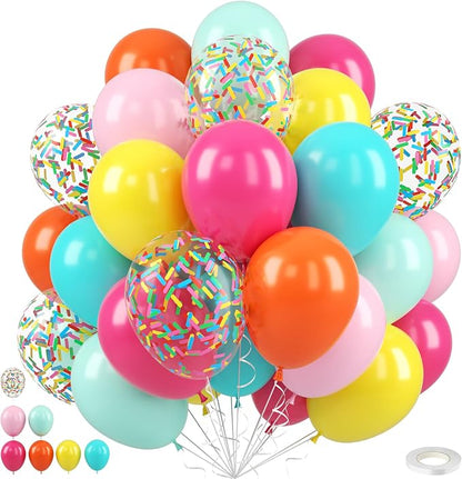 Rainbow Balloons, for Girls Birthday Baby Shower Rainbow Wedding and Summer by FEYG