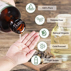 Organic Castor Oil for Lashes Grow, Caster Oils Brow with USDA Certified 100% Pure Natural Glass Bottle, Cold Pressed, Hexane Free. Castor Oil for Hair Growth, Thicker Fuller Brows,8oz