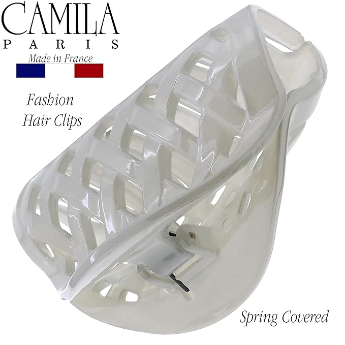 Camila Paris CP3203 French Hair Clip for Women With Thick, Long, Curly, or Wavy Hair - Girls Claw Jaw Clips, Durable Styling Big Claw for Strong Hold, No Slip Grip - Made in France