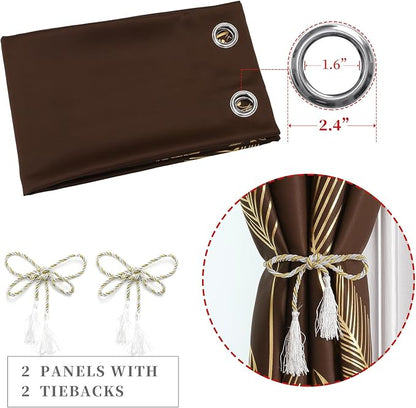 Brown Blackout Curtains 72 Inches Long - Image 4