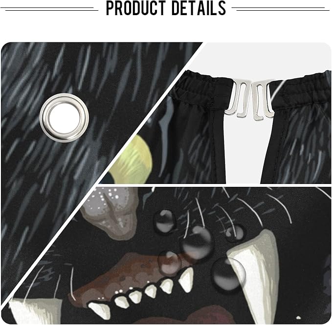 ALAZA Roaring Panther Barber Cape for Men Women, Waterproof Haircut Apron Beard Shaving Bib Hair Cutting Cloth 55 x 65 Inch