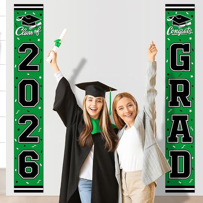 2026 Graduation Decorations, Congrats Grad Banner Backdrop - Image 5