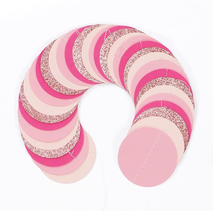 Hot-Pink Rose-Gold Party Decorations Garland - 52ft Wedding Bridal Shower - Image 3