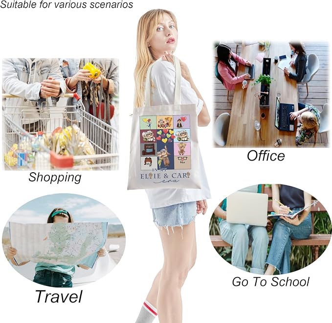 TSOTMO House Movie Merch Cartoon Couple Tote Bag Valentine Love - Image 5