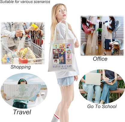 TSOTMO House Movie Merch Cartoon Couple Tote Bag Valentine Love - Image 5