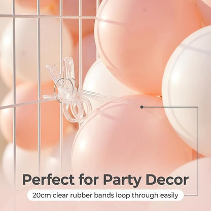 8 Pack 4.3inch Large Balloon Arch Clips Plastic Transparent Backdrop Spring - Image 3