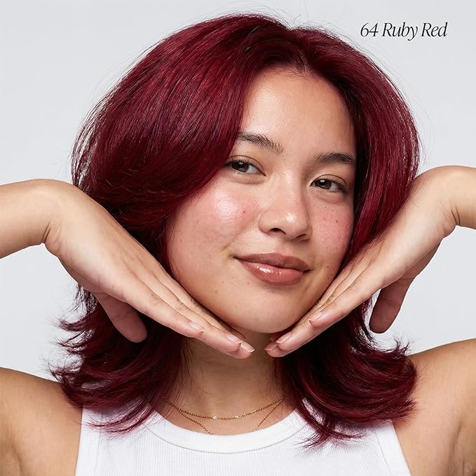 Adore Semi Permanent Hair Color (064 Ruby Red) | Vegan & Cruelty-Free Red Hair Dye | No Ammonia, No Peroxide, No Alcohol | 4 Fl Oz Each (Pack of 2)