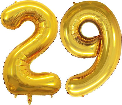 Number 29 Balloons for 29th Birthday Party Decorations, 42 Inch Jumbo Foil by GOER