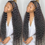 bangjazz 180% Density HD Lace Front Wigs Human Hair Deep Wave Wig 13x4 Lace Frontal Wigs Human Hair 24 Inch Curly Wigs for Black Women Pre Plucked Natural Hairline Natural Color