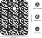 Men Women Adults Black White Stripes American USA Flag Salon Haircut Capes, Lightweight Hairdressing Haircut Apron for Hairdressers, Profession Barbershop Supplies