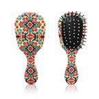 Mini Hair Brush,Cute Detangling Travel Hair Brush,Soft Bristles for Effortless Tangle Removal,Detangler Hairbrush for Women Men Boys Girls Kids Wet Dry All Hair Types (Red Bohemia, Mini)