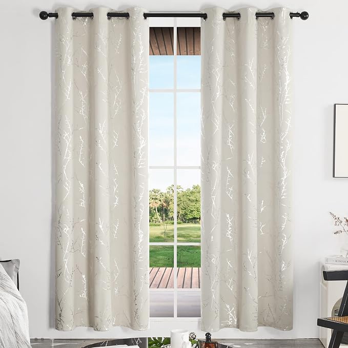 Deconovo Living Room Curtains 84 Inches Long, Thermal Insulated, Room Darkening - Image 2