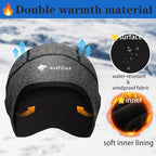 Skull Cap Helmet Liner for Men Women Hard Hat Liner Winter Cycling Cap Under Helmet Thermal Fleece Beanie