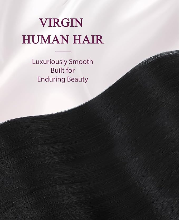 Pinkpearl Invisible Tape in Hair Extensions Human Hair, 20pcs 22inch 60g #1B Natural Black Injection Tape in Extensions Real Remy Straight Seamless Silky Human Hair Injected
