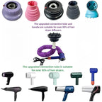 Hooded Hair Dryer for Curly Hair, Large Adjustable Blow Dryer Cap, Portable Hair Dryer Bonnet Attachment, Soft Diffuser for Fast Drying & Deep Conditioning, Headband Integrated Design (purple)